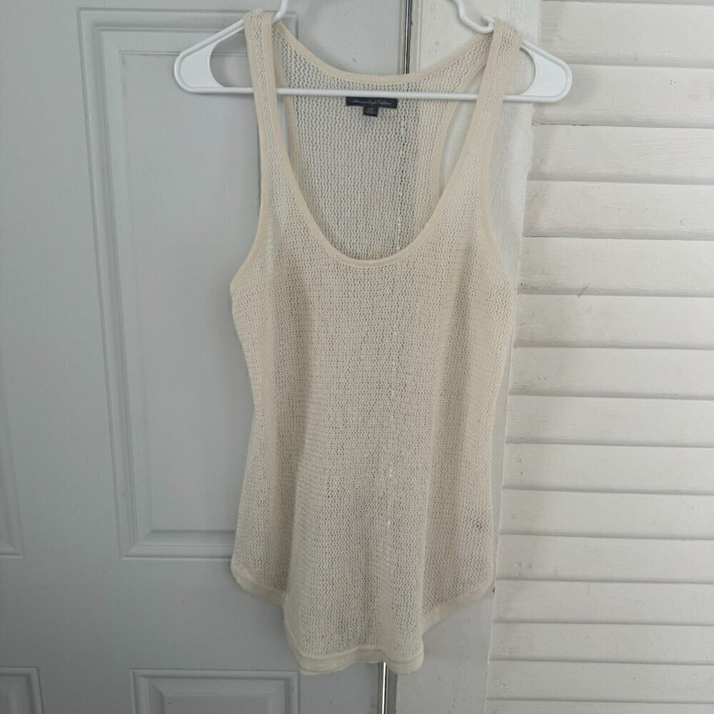 American Eagle Ivory Sweater Tank